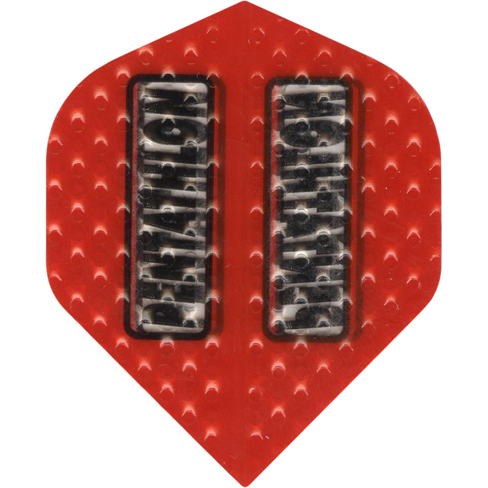 Dimplex Red Pentathlon Dimplex 100 Micron Dart Flights - Standard Red