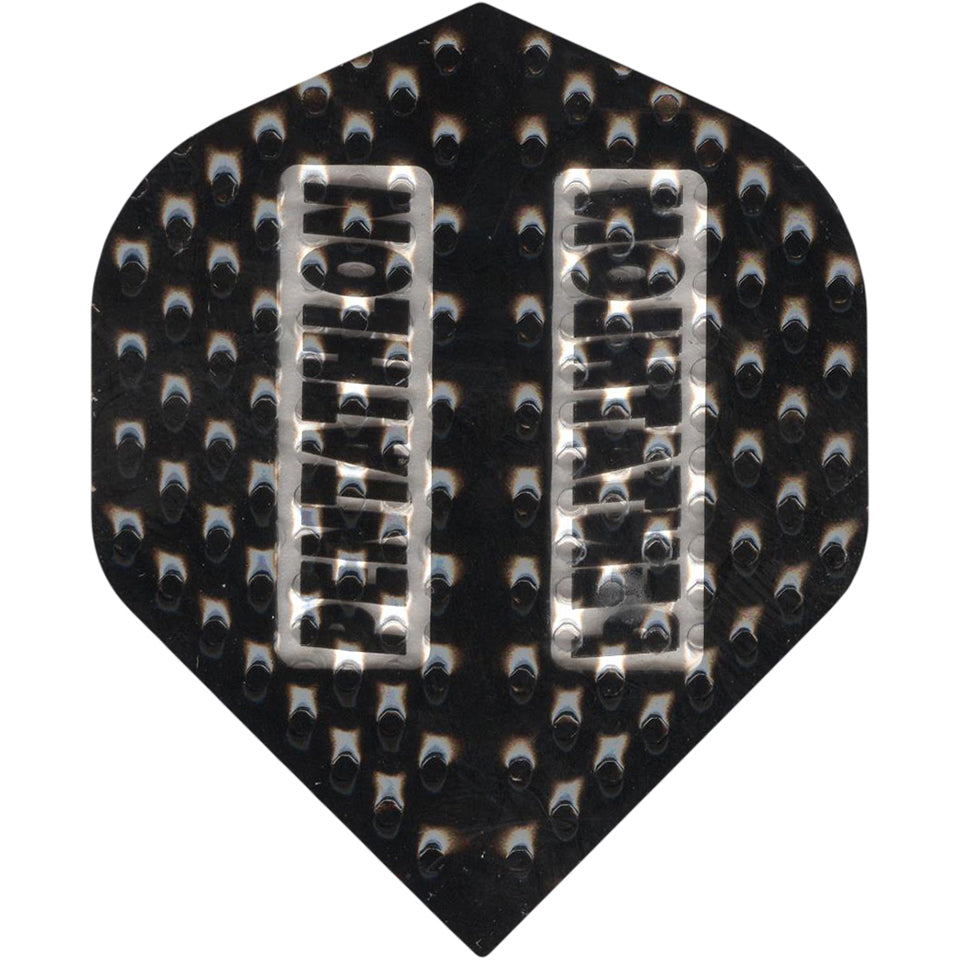 Pentathlon Dimplex Dart Flights - 100 Micron Standard Black