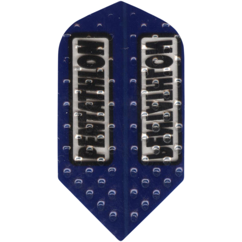 Pentathlon Dimplex Dart Flights - 100 Micron Slim Blue