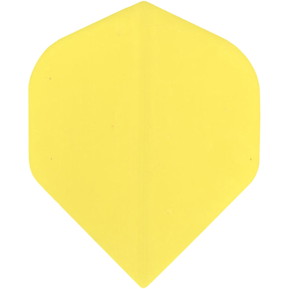 Poly Dart Flights - 75 Micron Standard Yellow