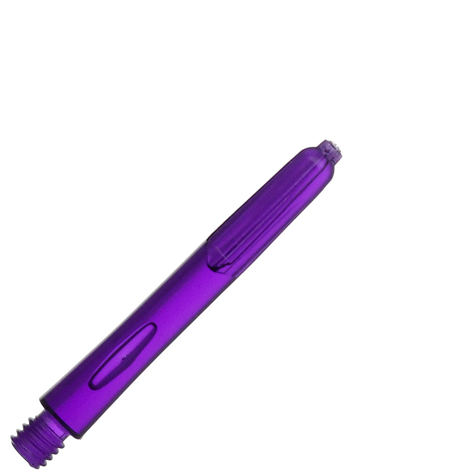 Poly 2ba Bubble Dart Shafts - Short Neon Purple
