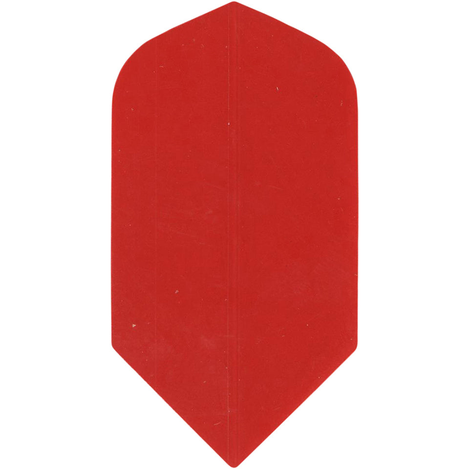 Poly Dart Flights - 75 Micron Slim Red