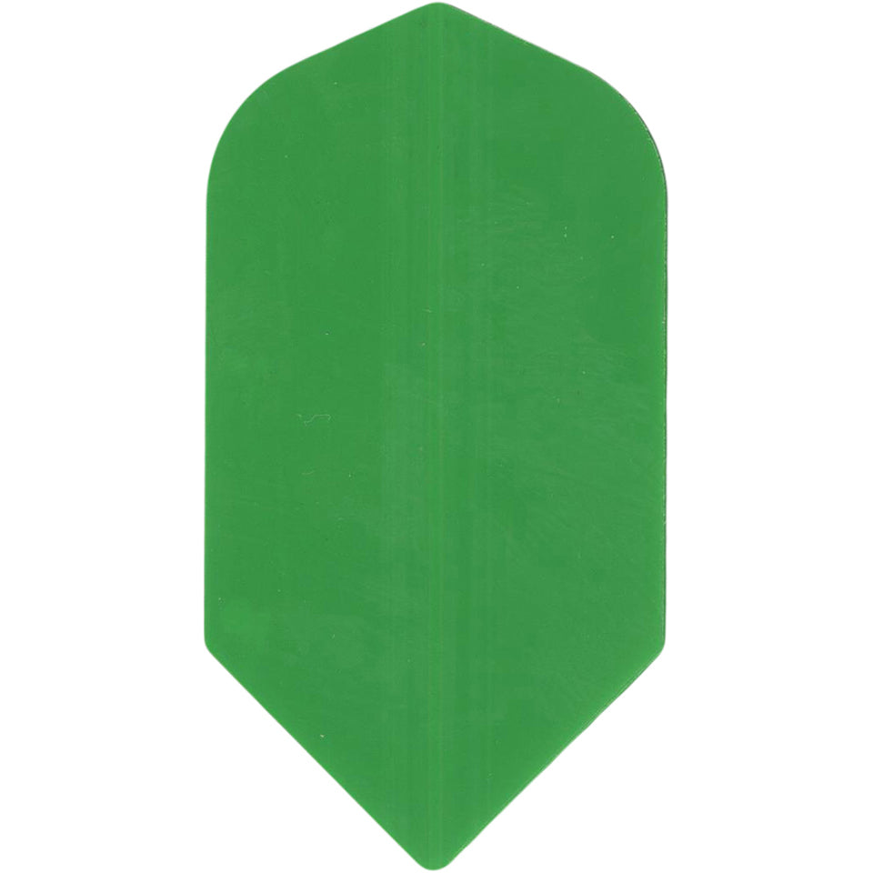 Poly Dart Flights - 75 Micron Slim Green