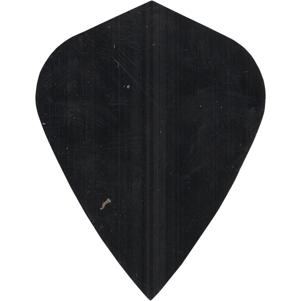 Solid Color Dart Flights - 75 Micron Kite Black