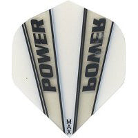 Power Max 150 Micron Dart Flights - Standard Clear And White