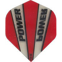 Power Max 150 Micron Dart Flights - Standard Clear And Red