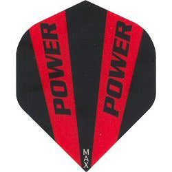 Power Max 150 Micron Dart Flights - Standard Red And Black