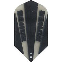 Power Max 150 Micron Dart Flights - Slim Clear And Black