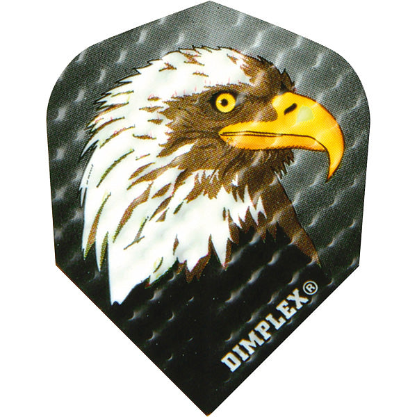 Dimplex Dart Flights - 75 Micron Shape With Eagle