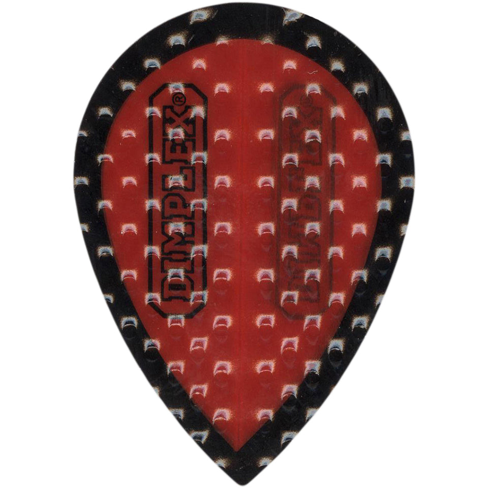 Dimplex Red Dimplex Dart Flights - 75 Micron Pear Red And Black