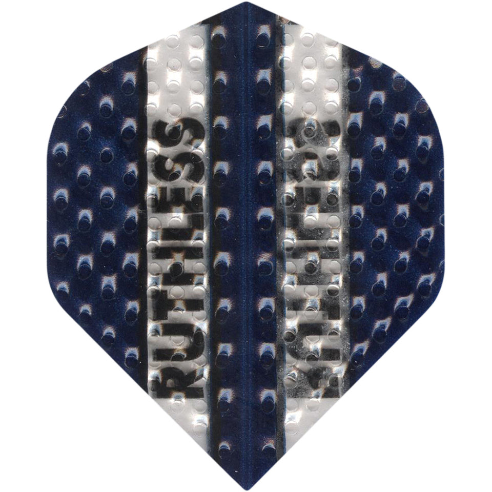 Ruthless Dimplex Dart Flights 100 Micron Standard Blue And Clear