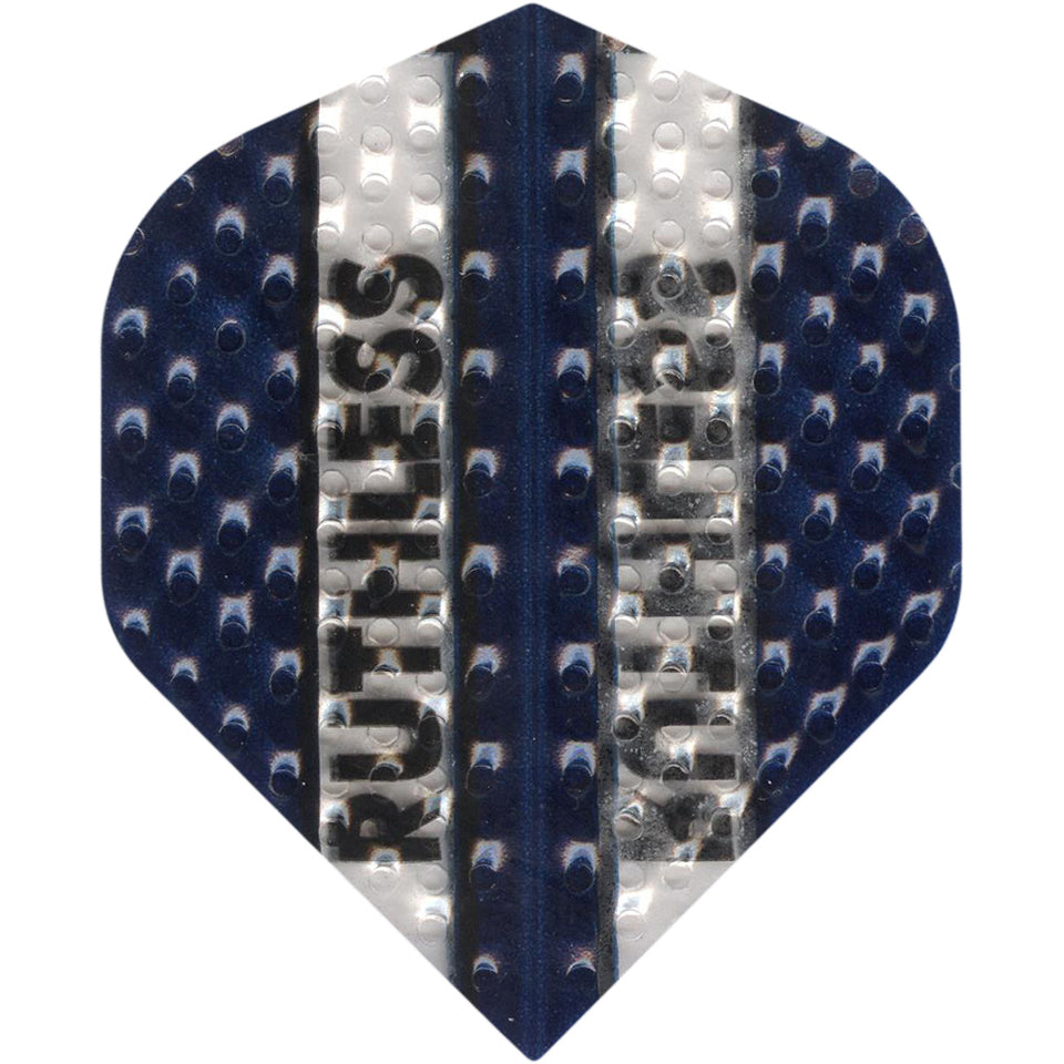 Ruthless Dimplex Dart Flights - 100 Micron Standard Blue And Clear