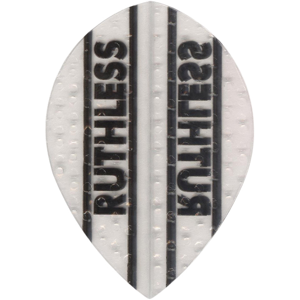 Ruthless Dimplex Dart Flights - 100 Micron Pear White And Clear