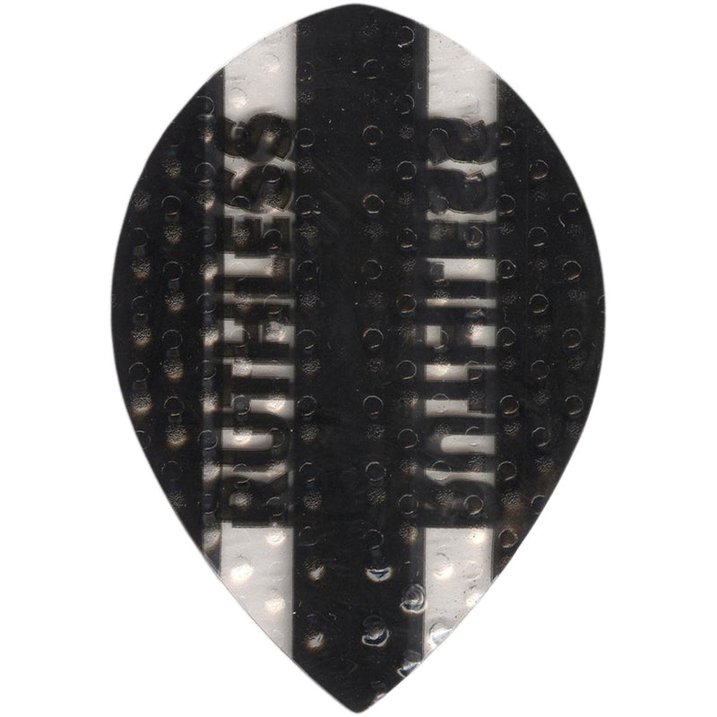 Ruthless Dimplex Dart Flights 100 Micron Pear Black And Clear