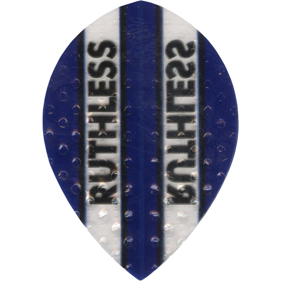 Ruthless Dimplex Dart Flights - 100 Micron Pear Blue And Clear