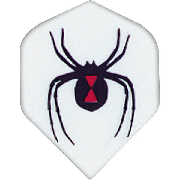 Poly Dart Flights - 75 Micron Standard With Widow Spider