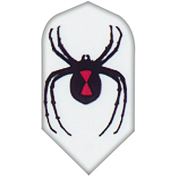 Poly Dart Flights - 75 Micron Slim Widow Spider