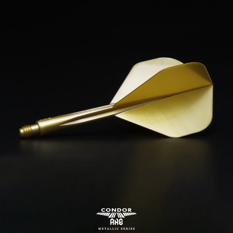 Condor Axe Metallic Flight System - Standard Gold (S)