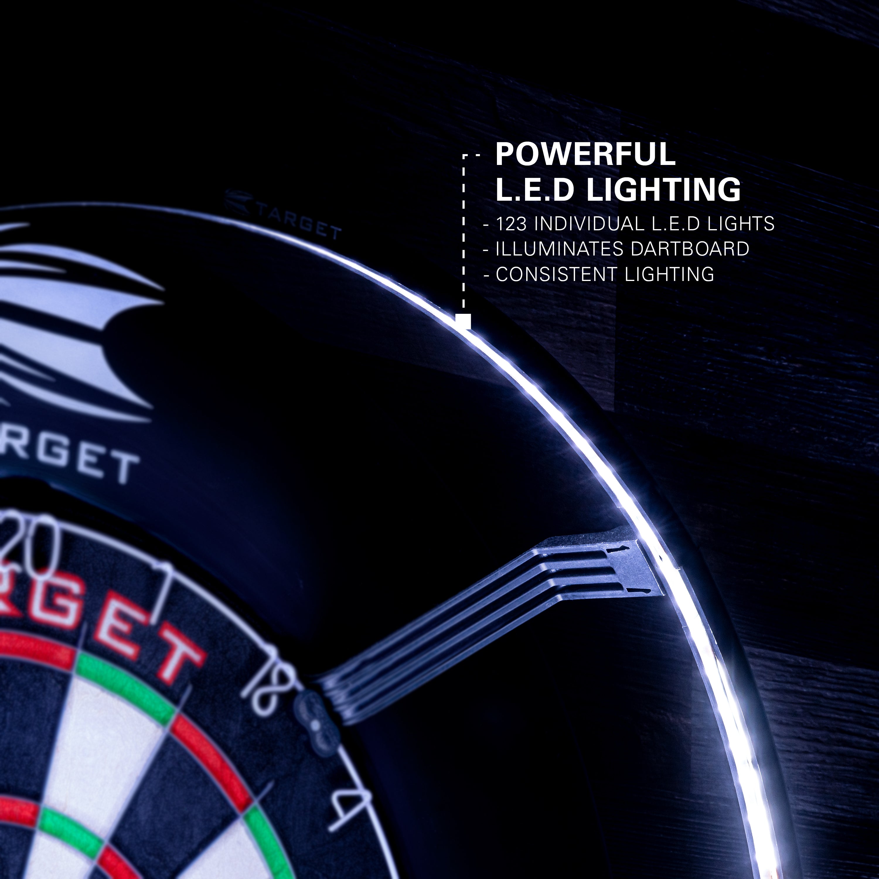 Luminous LED Light Ring Surround for Gran Board 3 - Break For Darts