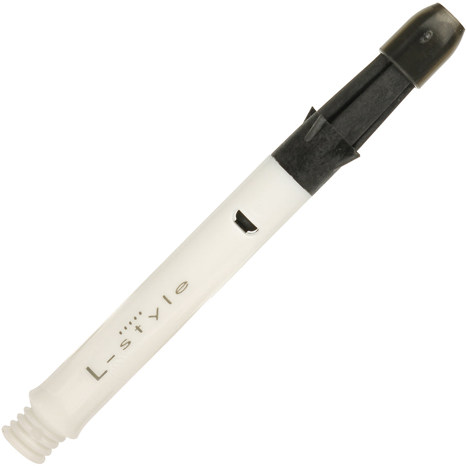 L-Style L-Shaft Carbon Silent Straight Dart Shafts - 330 Medium White