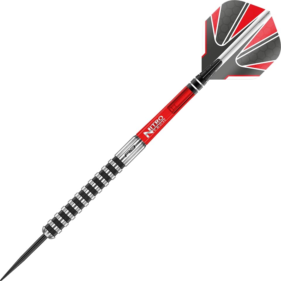 Red Dragon Javelin Black Steel Tip Darts - 22gm