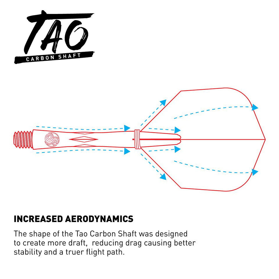 Shot Tao Carbon Dart Shafts With Spring Rings - Medium