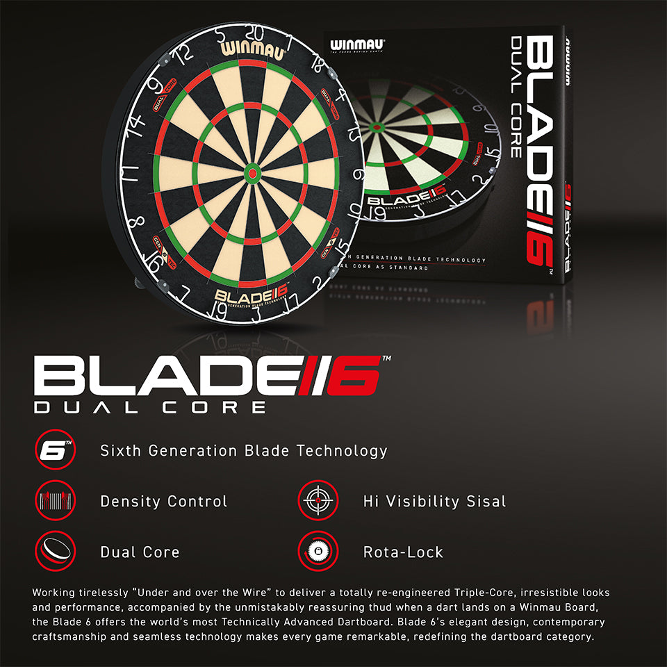 Winmau Blade 6 Dual Core Steel Tip Dartboard