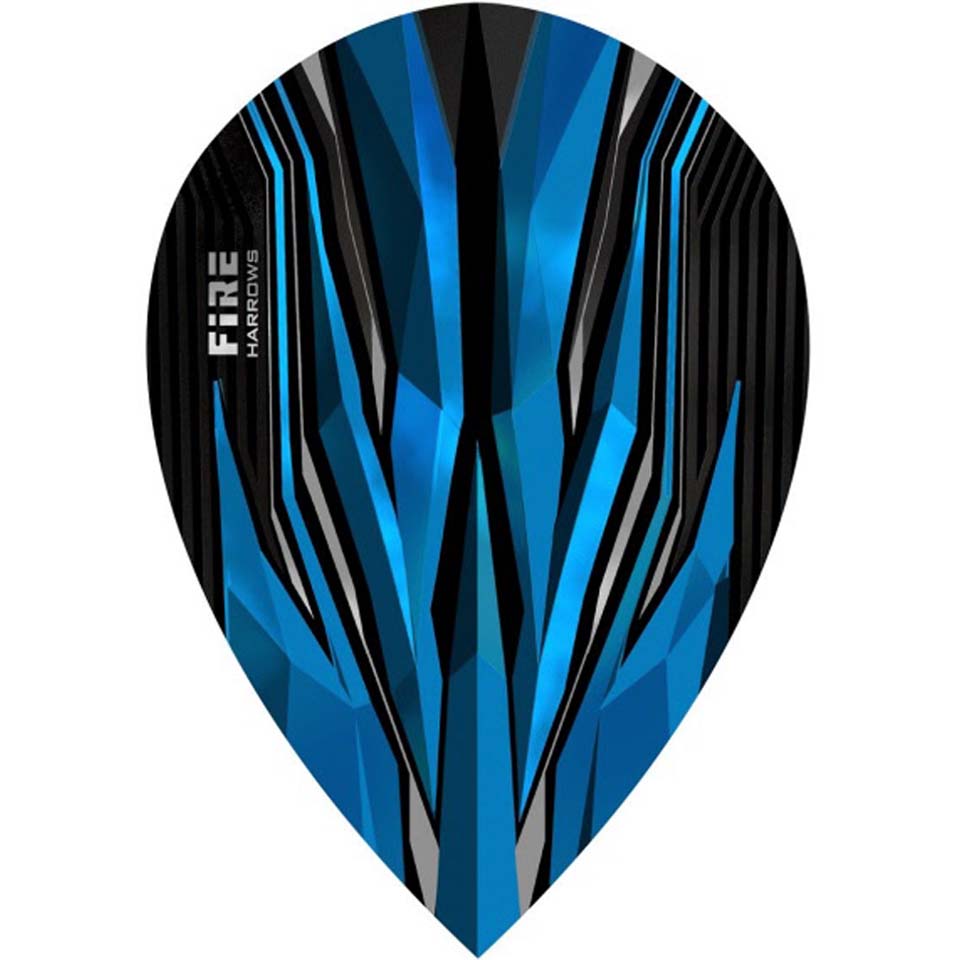 Harrows Fire Dart Flights - Pear Blue