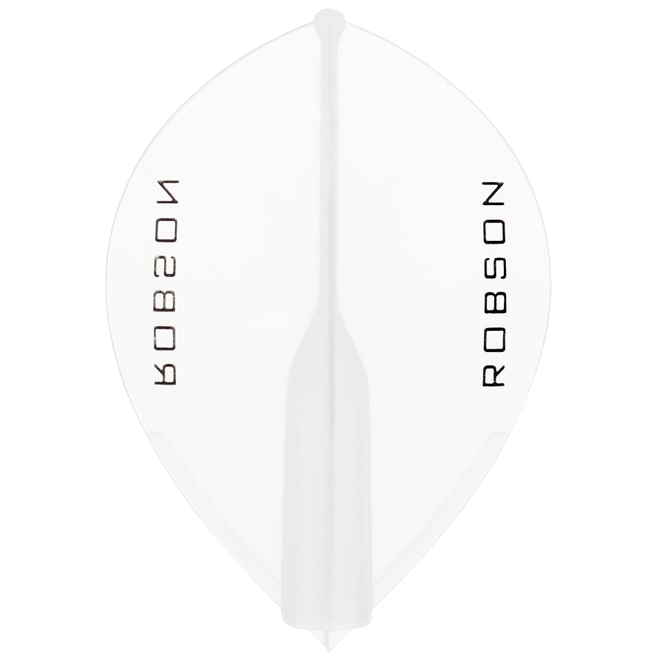 Robson Plus Dart Flights - Pear Clear White
