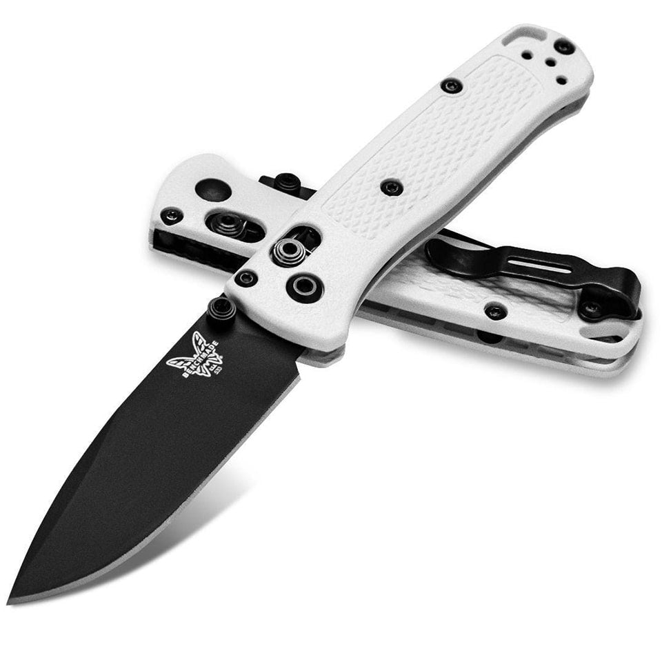 Benchmade 533BK-1 Mini Bugout Folding Knife - Black & White