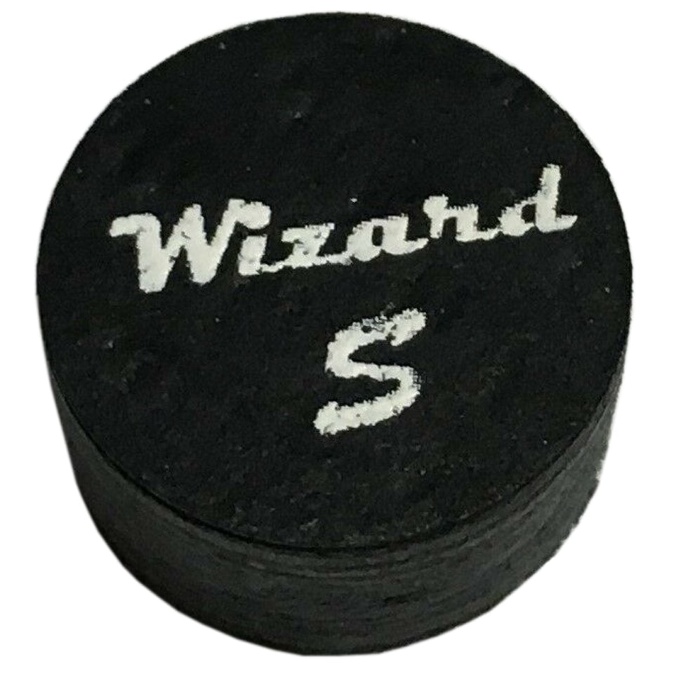 Wizard Black Billiard Cue Tip - Soft 14mm
