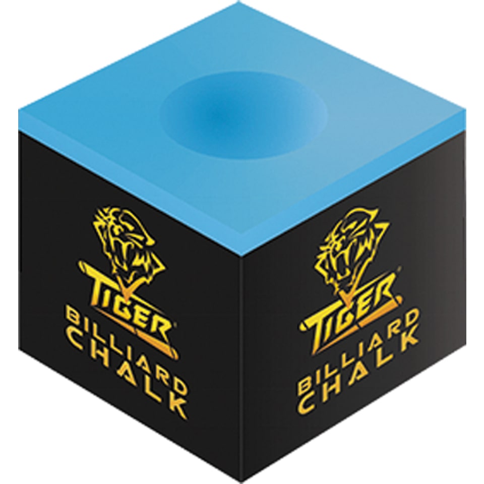 Tiger Performance Billiard Cue Chalk 3 pc pack - Blue