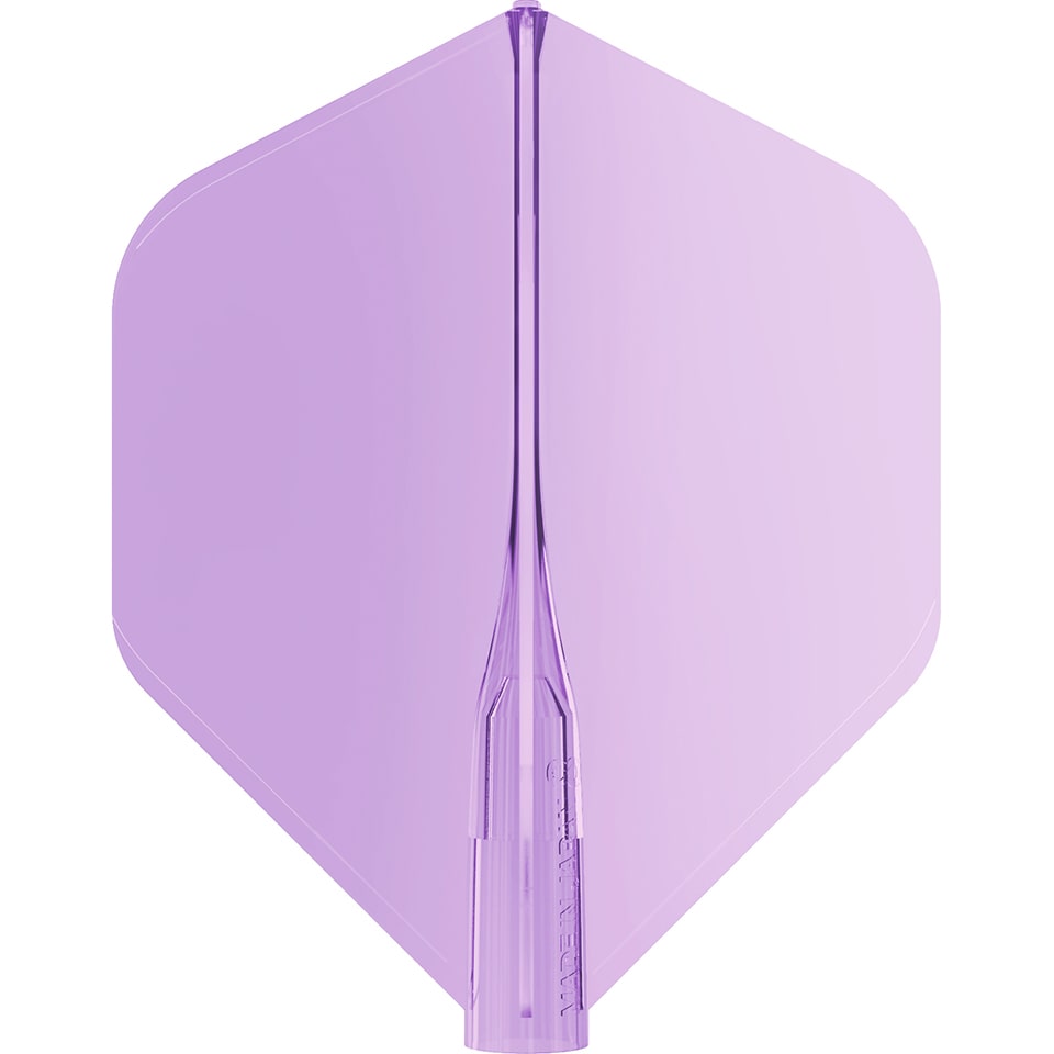 8 Flight Clear Candy Grape Dart Flights - Purple No 2 Standard