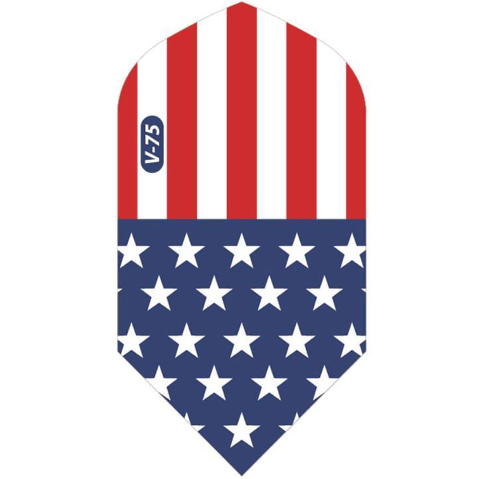 GLD American Flag Translucent Dart Flights - Slim