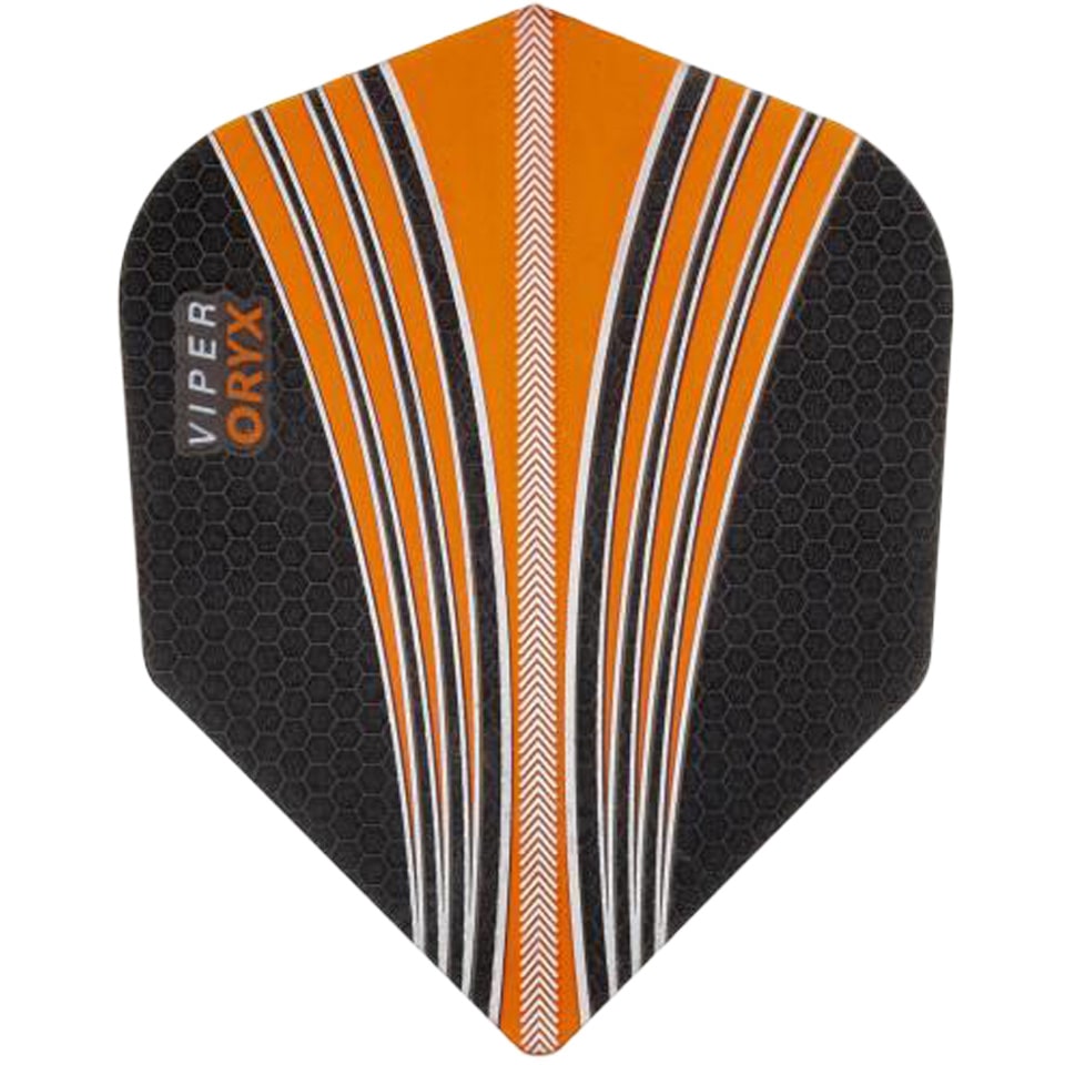 GLD Viper Oryx Dart Flights - Shape Black & Orange