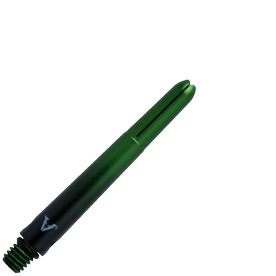 GLD Viperlock Aluminum Shade Dart Shafts - Inbetween Green & Black