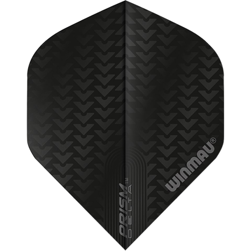 Winmau Prism Delta Dart Flights - Standard Black Geometric