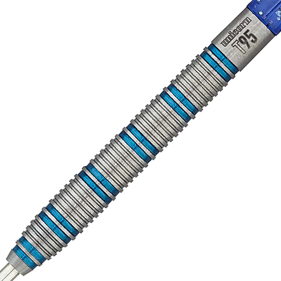 Unicorn T95 Blue Type 1 Steel Tip Darts - 24gm