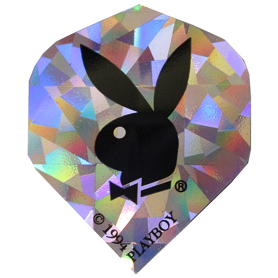 DMI Holographic Playboy Bunny Dart Flights - Standard Silver