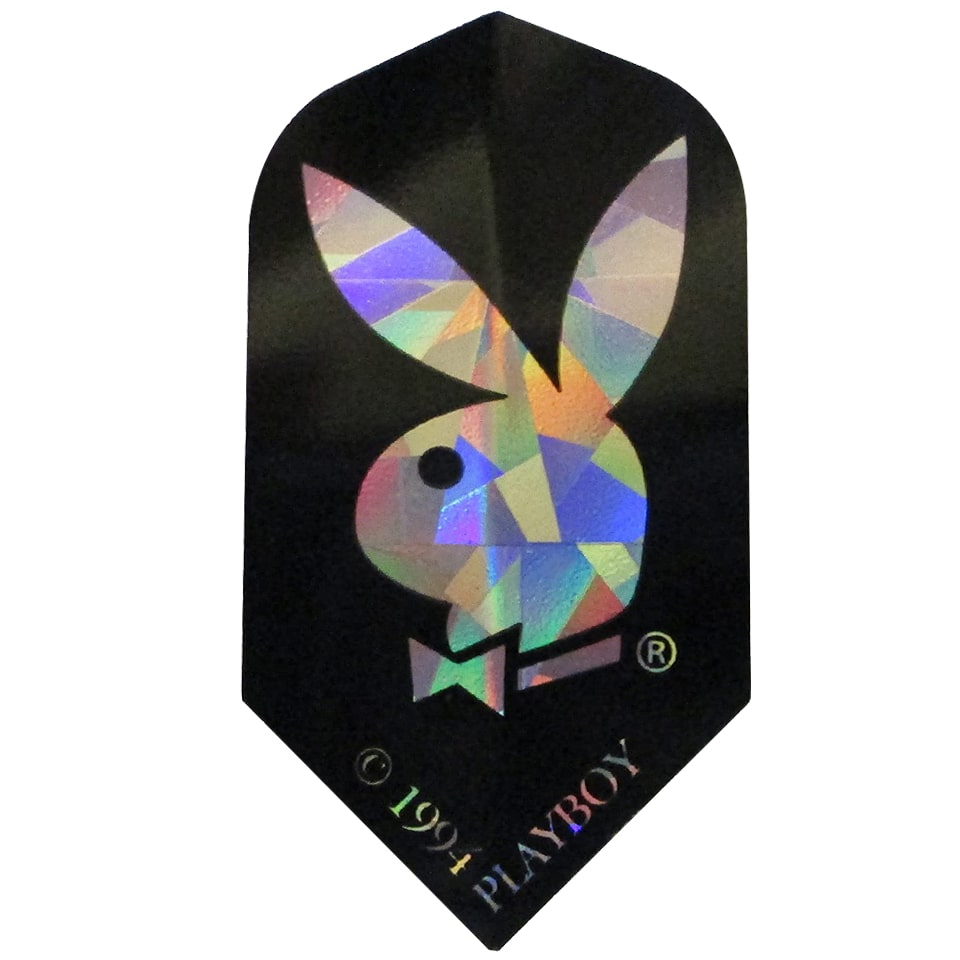 DMI Holographic Playboy Bunny Dart Flights - Slim Black