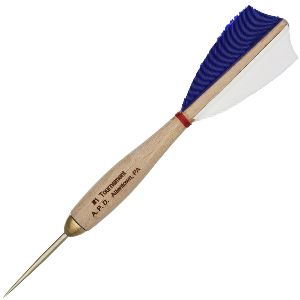 American Pro Dart Woody Steel Tip Darts - 13.5gm Red White & Blue