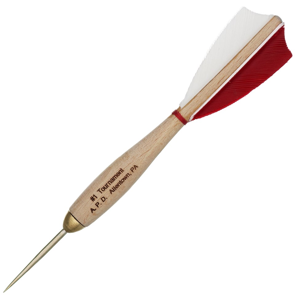 American Pro Dart Woody Steel Tip Darts - 13.5gm Red White & Blue