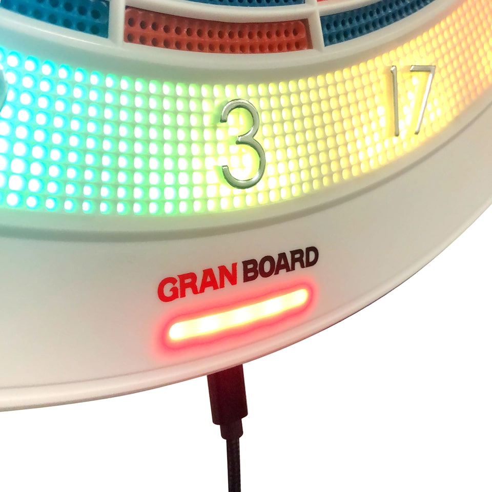 Gran Darts Gran Board 132 Trainer Electronic Dartboard - White
