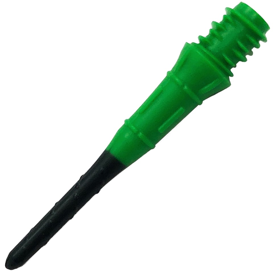 L-Style Lippoint Premium N9 Two Tone Soft Tip Points - Green & Black (30 Count)