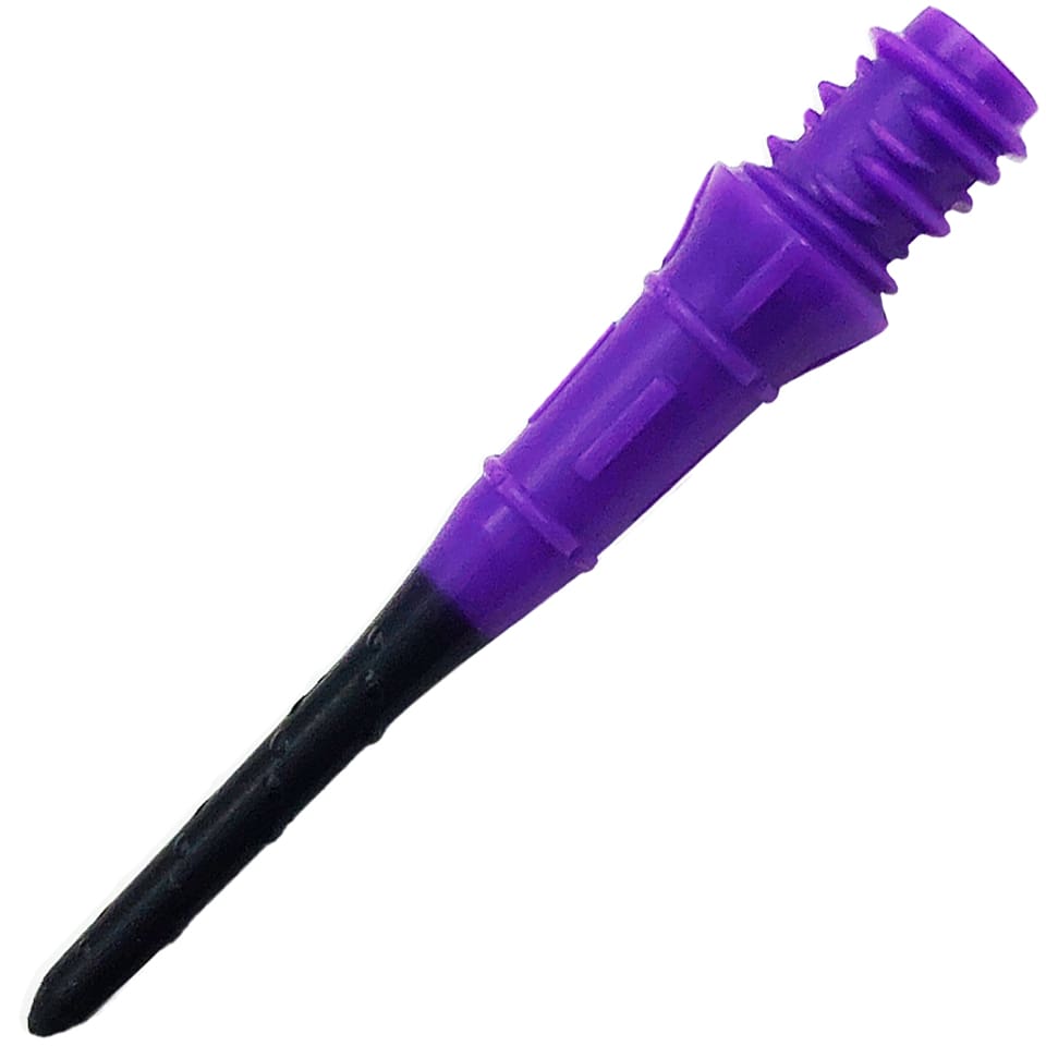 L-Style Lippoint Premium N9 Two Tone Soft Tip Points - Purple & Black (30 Count)