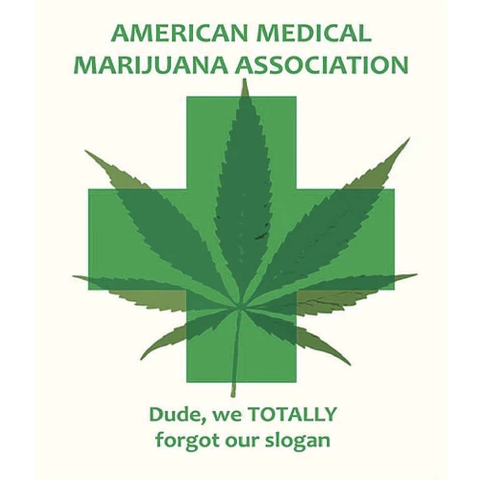 American Marijuana Assoc Metal Sign - 15" X 12"