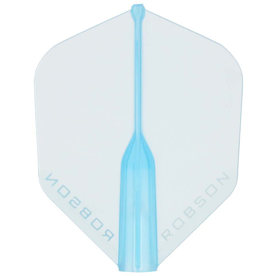 Robson Plus Crystal Dart Flights - Shape Blue