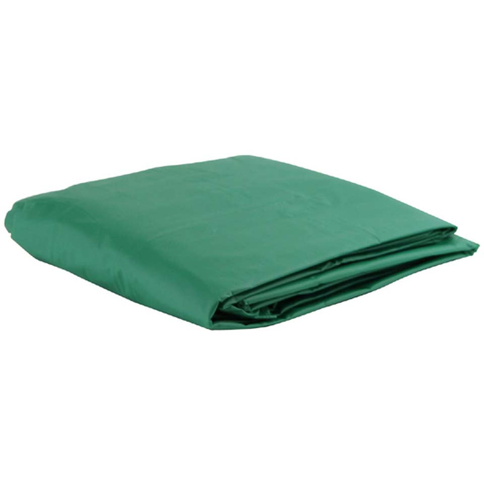 9' Vinyl Table Cover With Weighted Corners - Green