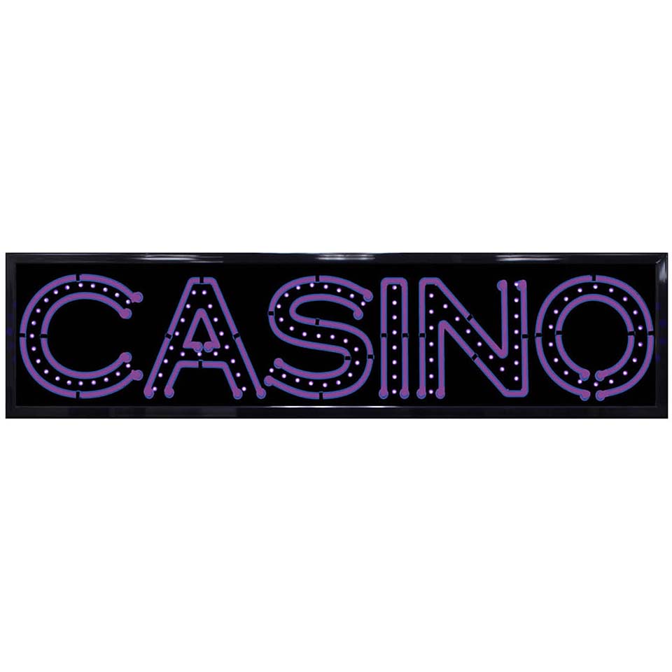 Casino LED Sign - 10" x 40"