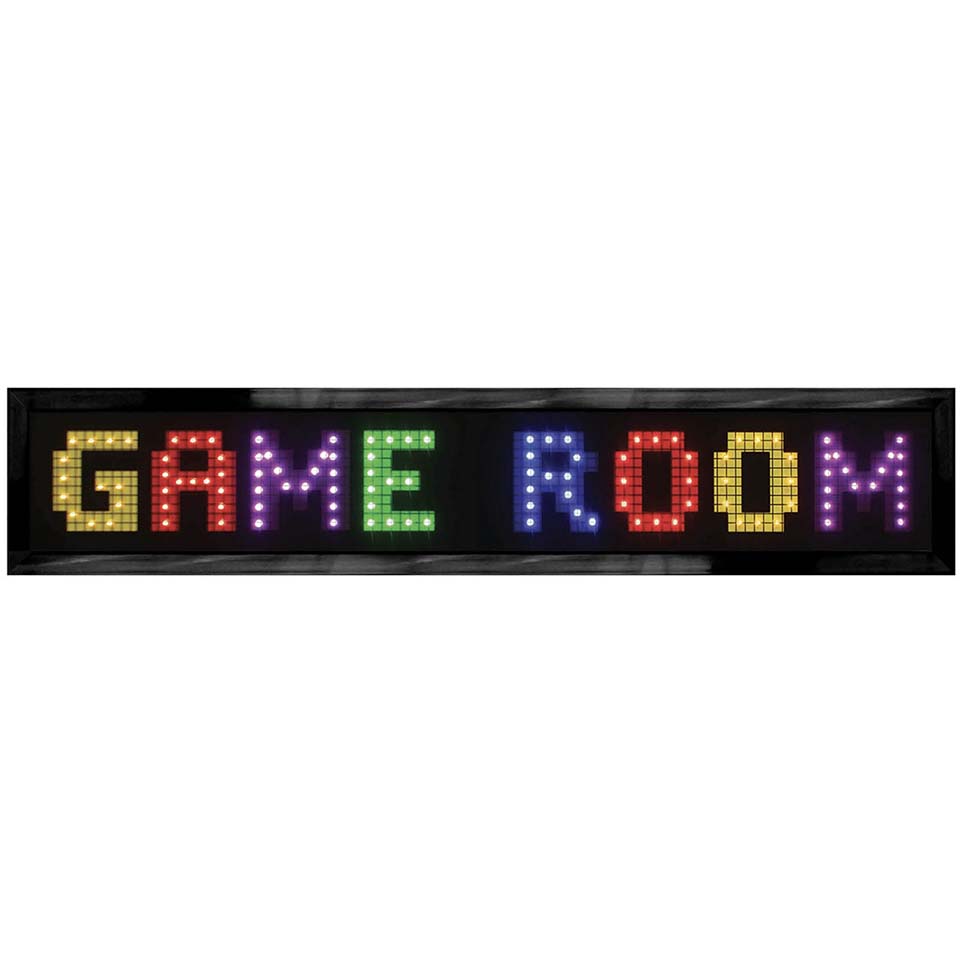 Gameroom LED Sign - 6" x 30"